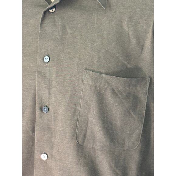 Geoffrey Beene Dark Gray Dress Shirt - Size 34/35, Wrinkle-Free - Picture 4 of 7